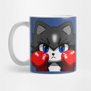 BOXING BLACK CAT Mug